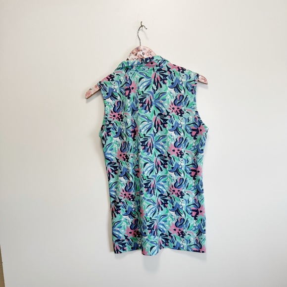 Masters MAGNOLIA LANE Collection Sleeveless Golf Polo M Medium Women’s Floral - Picture 7 of 7